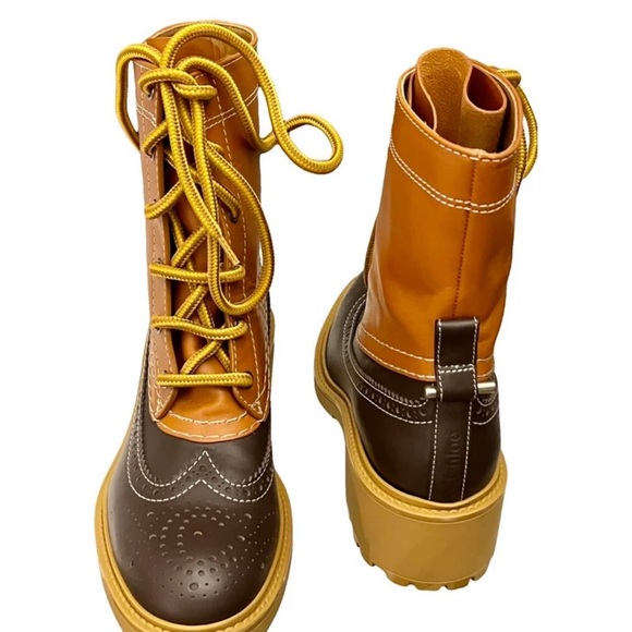 Chloe Shoes - CHLOE Oxford Leather Boots